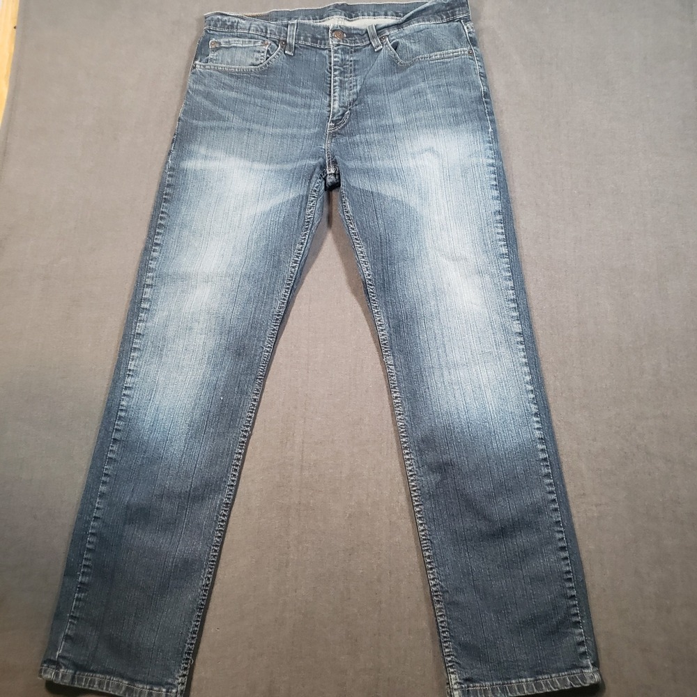 Levi's 514 Straight Fit Jeans Mens 34x30 Blue Medium Wash Denim‎